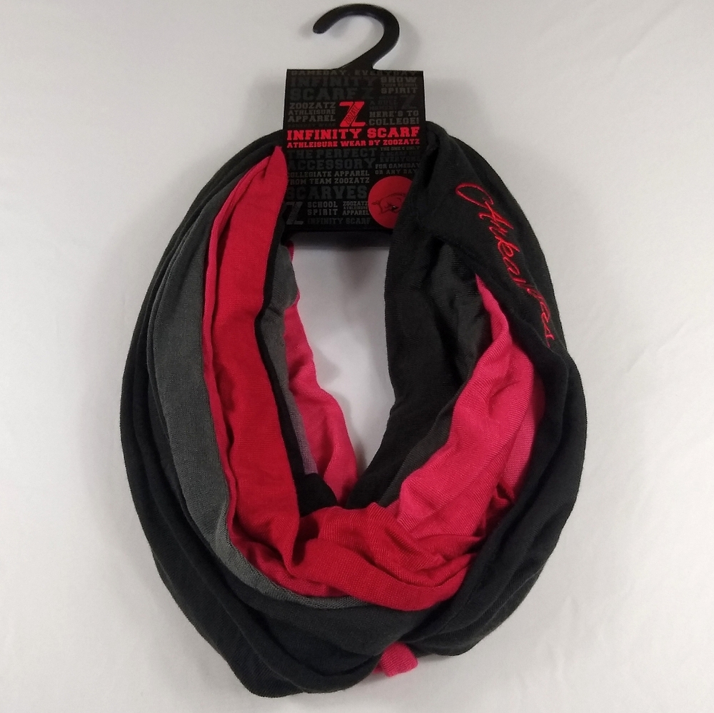 New Zoozatz Arkansas Razorbacks Infinity Scarf